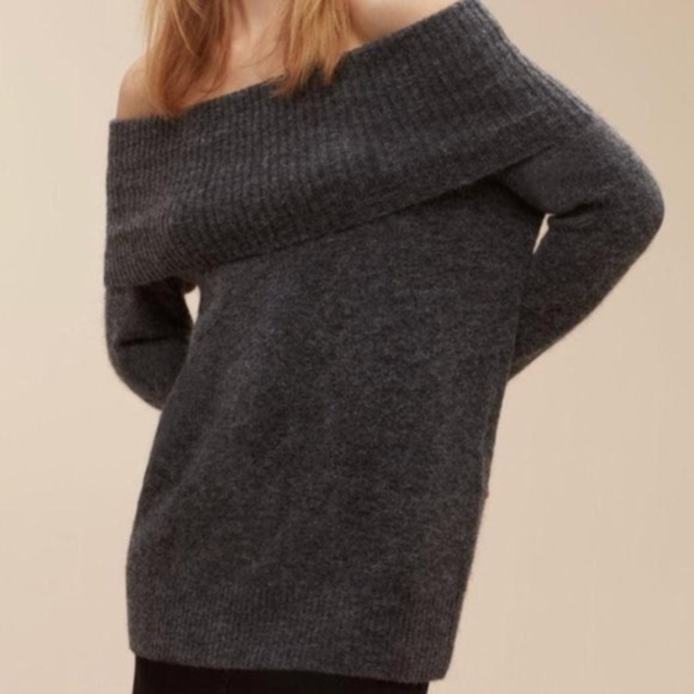 Wilfred free off shoulder wool sweater